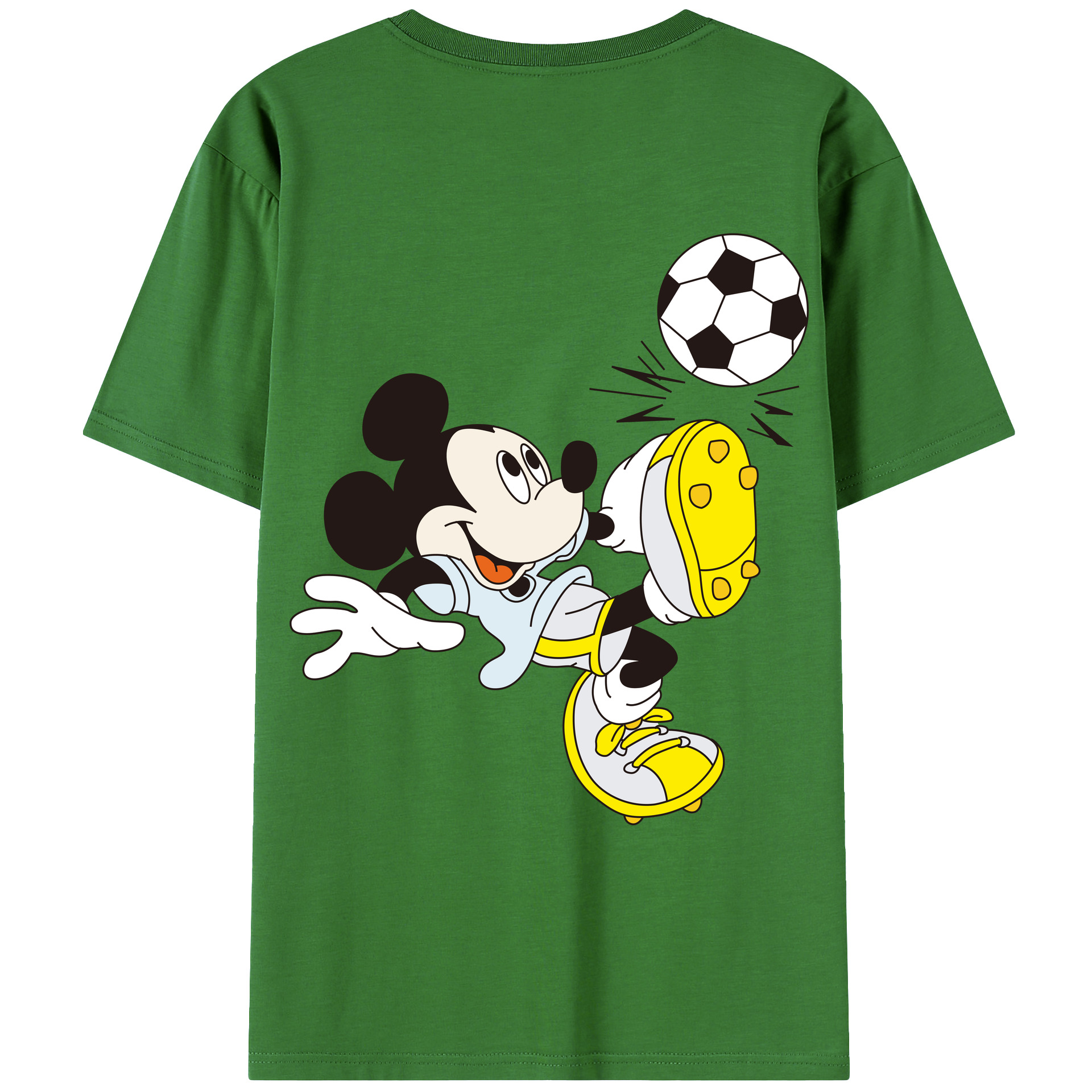 （画像用） ミッキーマウス Mickey Mouse レディース半袖Tシャツ(バックプリント)